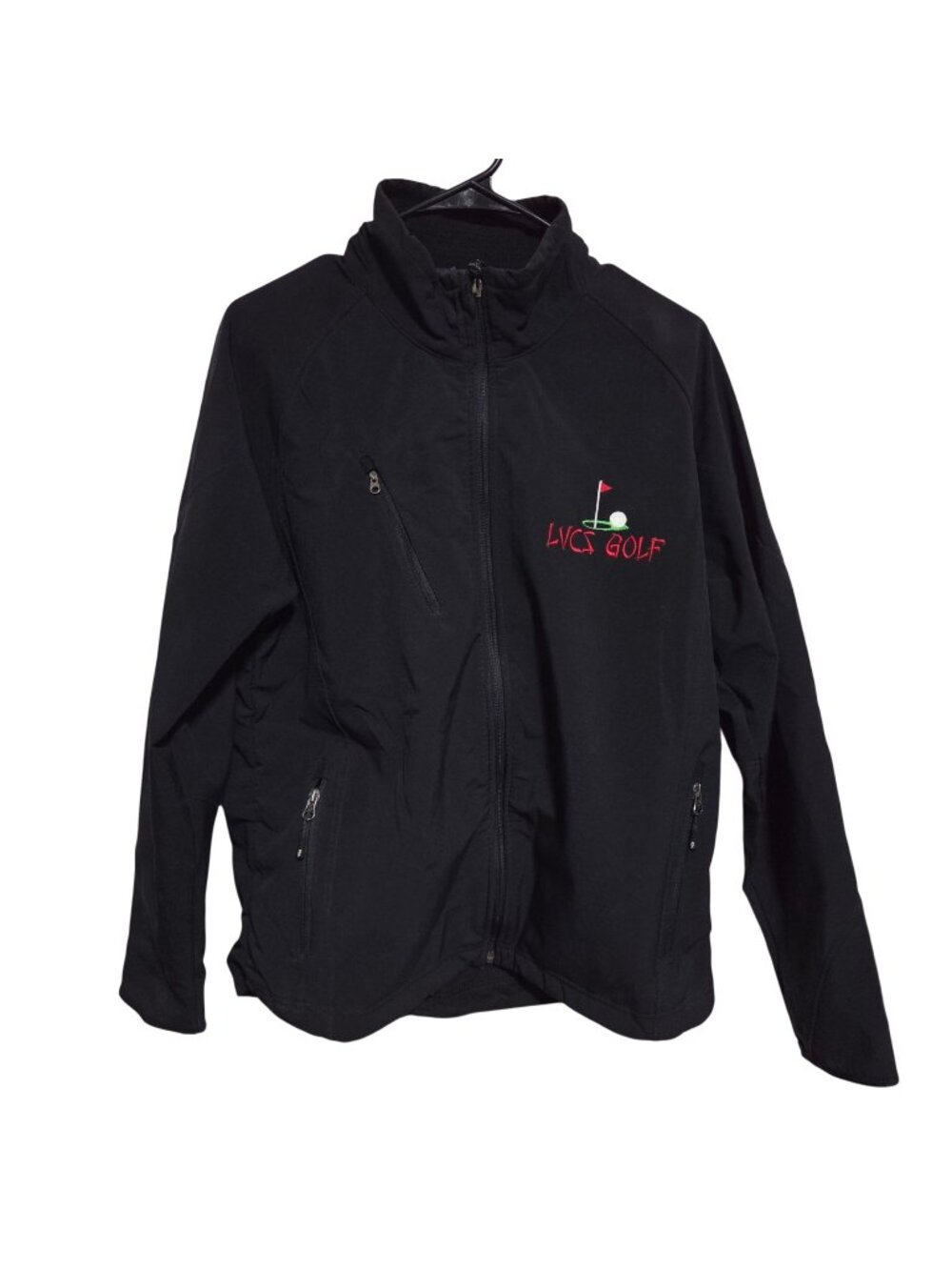 Port Authority LVCS Golf Jacket Mens Size Small Black Microfleece Windbreaker
